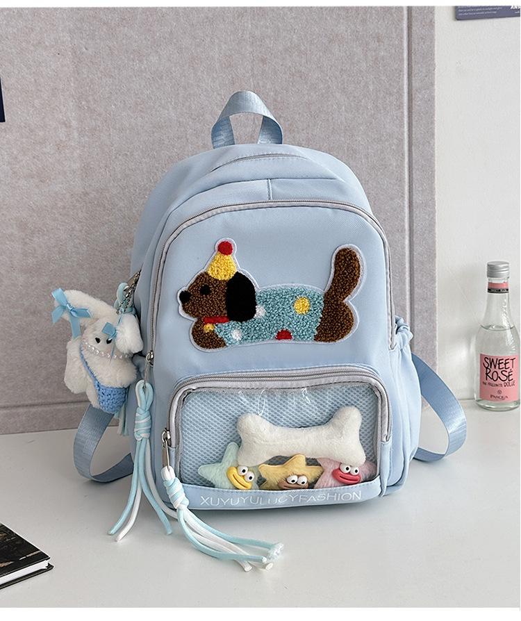 Школьный рюкзак Количество еды Японский Легкий рюкзак Повседневный Универсальный рюкзак Прозрачный Comic-Con Болевой рюкзак Студенческий рюкзак Millet