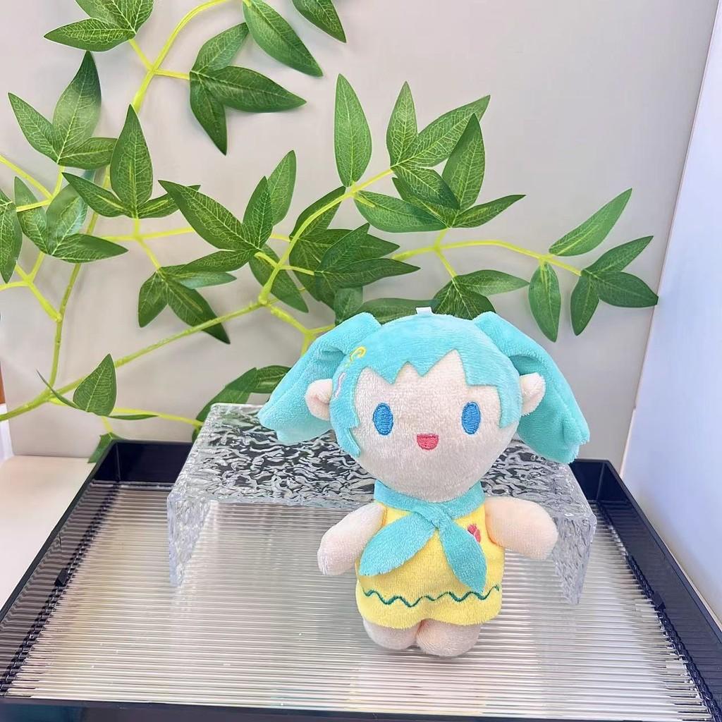 Веселая Мику Хатсунэ Плюшевая Кукла Брелок Милая Фигурка Персонажа с Премиальным Наполнителем Мягкая
