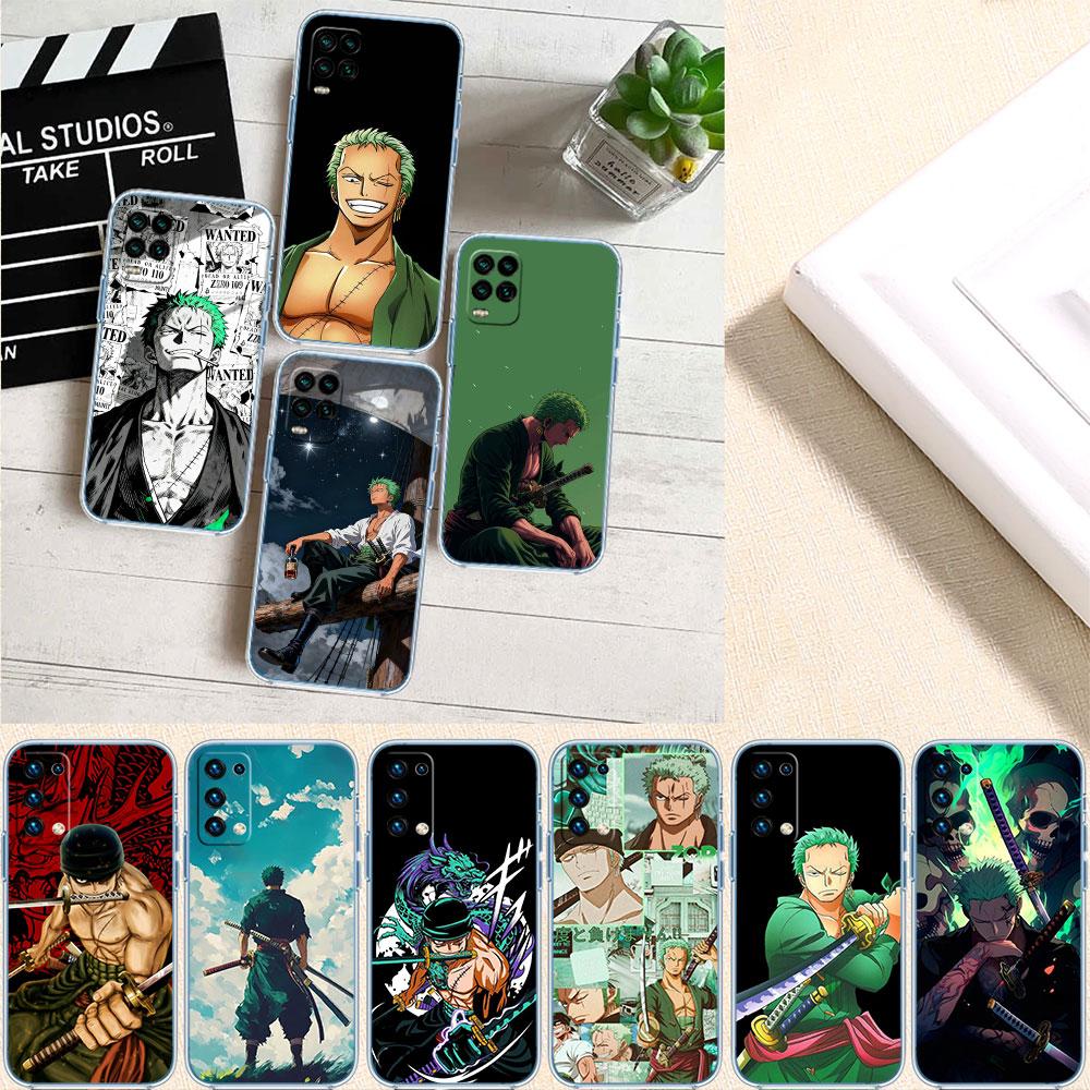 One Piece Zoro Soft Shell Transparent Phone Case for Motorola Moto G7 G8 G9 G84 G85 G73 G24 G15 Z2 Play Power Plus