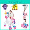 Unicorn Koala Giraffe Pig Tropical Fish Cosplay Inflatable Suit Halloween Easter