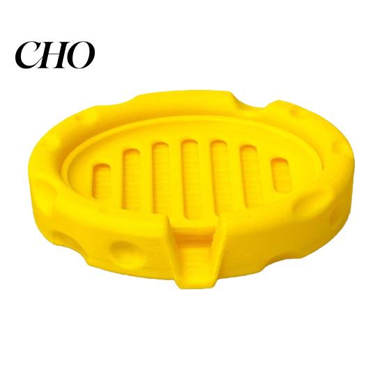 Soap Tray with Hollow Drainage Layer Box, Cheese Shape Removable Drain Layer, Dish No Water Stains Quick Cleaning Anti-Slip Holder, for Bathroom