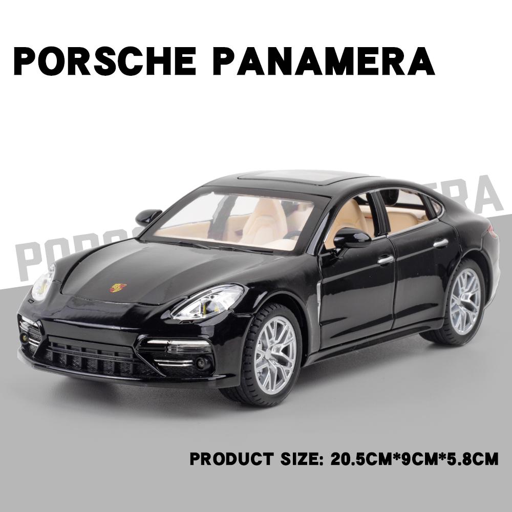 1:24 Литых и Игрушечных Модели Автомобилей Porsche Panamera Симуляция Звука и Света Игрушка с Оттяжкой Коллекция Детских Игрушек Подарок