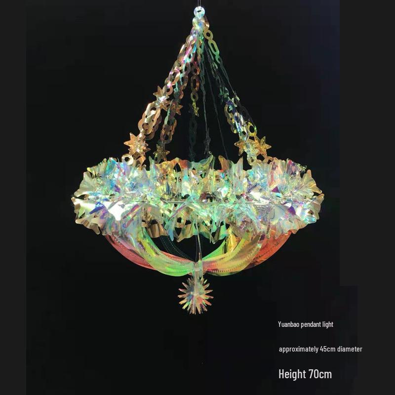 Iridescent Snowflake Honeycomb Ball Ornament - Colorful Christmas & Spring Decoration Prop