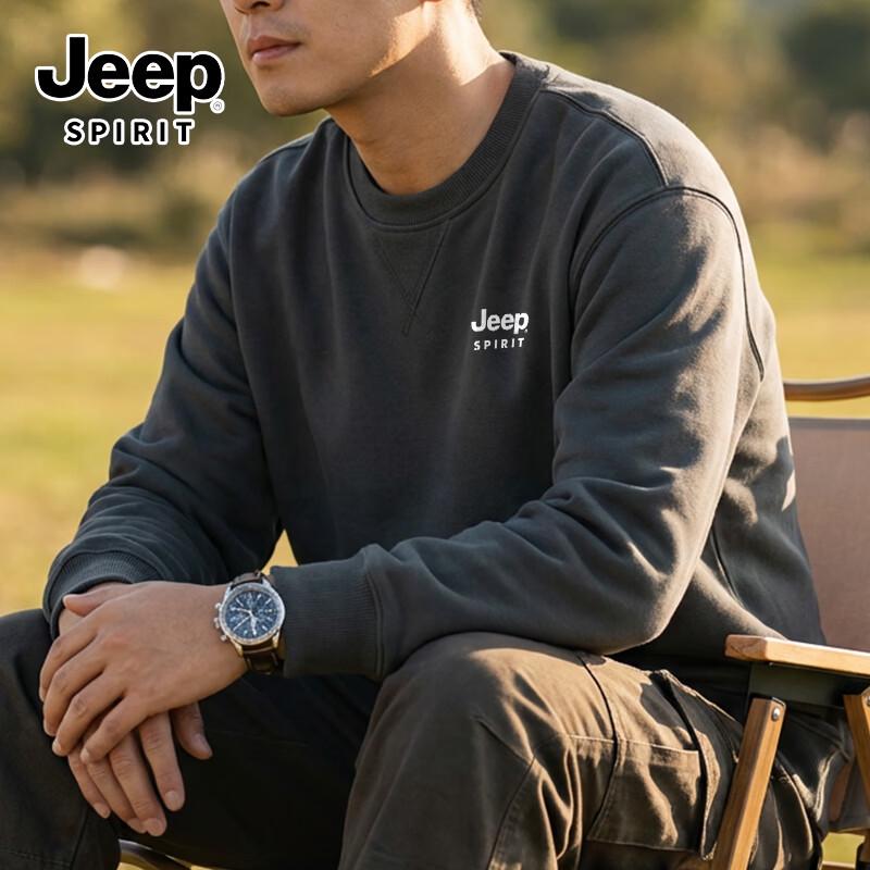 Мужской вязаный свитшот с круглым вырезом JEEP SPIRIT