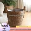 Очень большой плетеный ротанговый цветочный горшок - Высокая корзина для комнатных растений