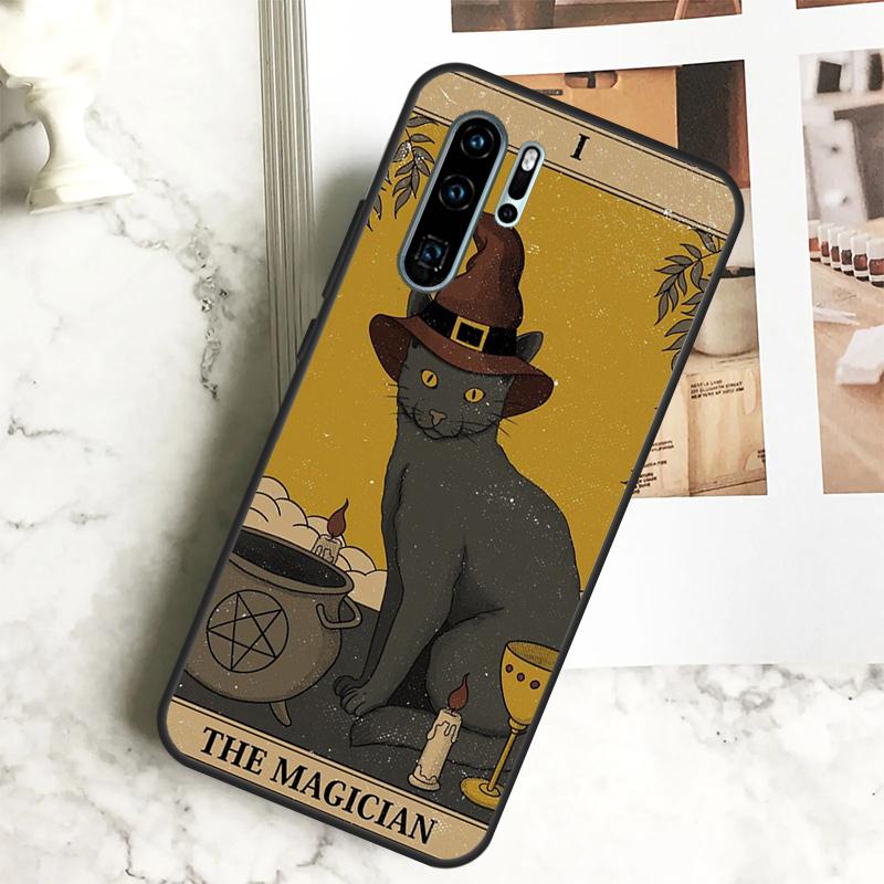 Witch Cat For Huawei Nova 5T 9 10 SE 7i 8i 11i 12i Y60 Y61 Y70 Y72 Y73 Y90 Y91 P20 P40 P30 Lite Case