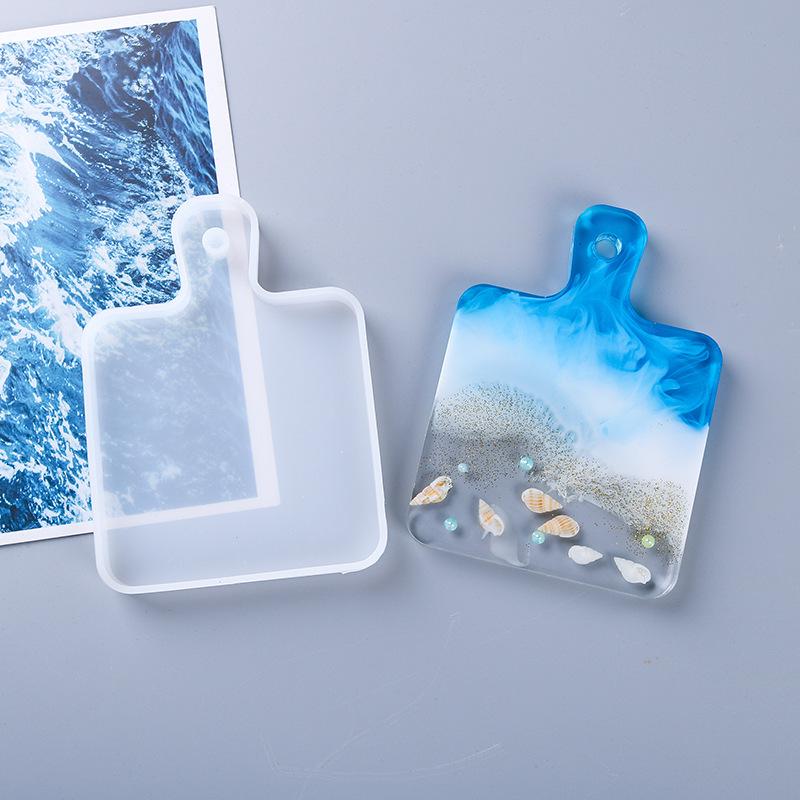 Премиум DIY Ручка Поднос и Зеркало Дисплей Эпоксидная Смола Силиконовые Формы