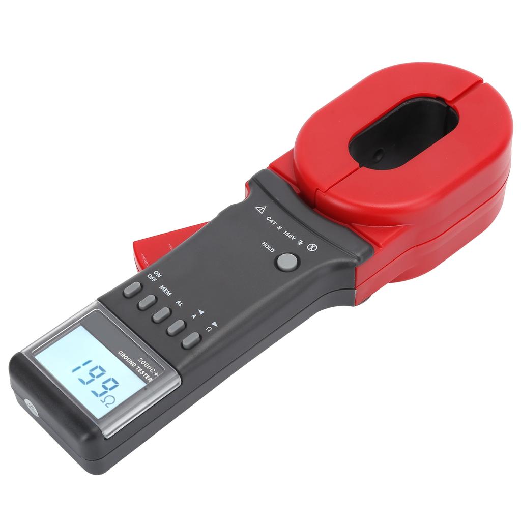 ETCR2000C+ Ground Resistance Clamp Meter Tester 0.01 1200 Ohm  0.00mA 20A for Electricity