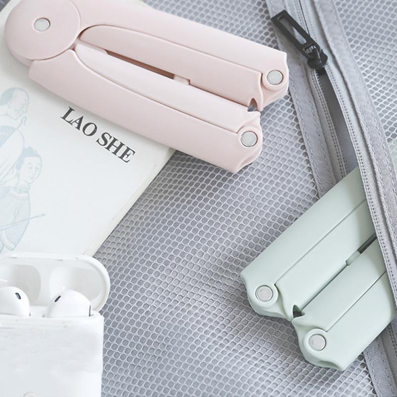 Folding Clothes Rack Portable Hangers Travel Outdoor Non-Slip Telescopic Drying Save Wardrobe Space Organizer Storage Household