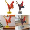 Фигурка Кунг-фу Петуха Современная Традиционная Креативная Статуэтка Петуха Скульптура из Смолы для Камина Шкафа Прихожей Стола Настольная