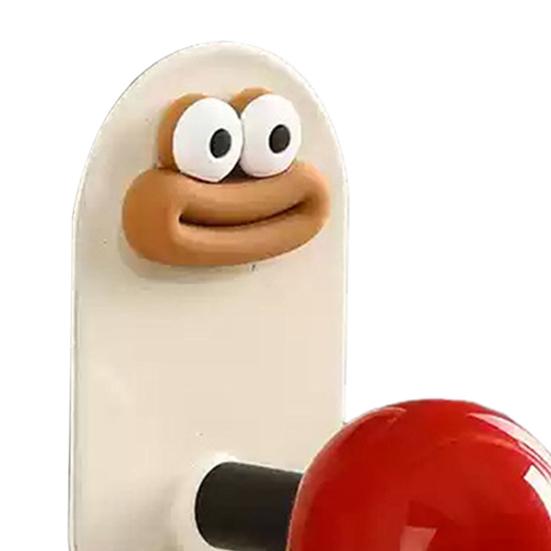 Adhesive Cartoon Hook Bathroom Towel Hook Waterproof Cute Wall Hook for Kitchen Utensils Bedroom Coats