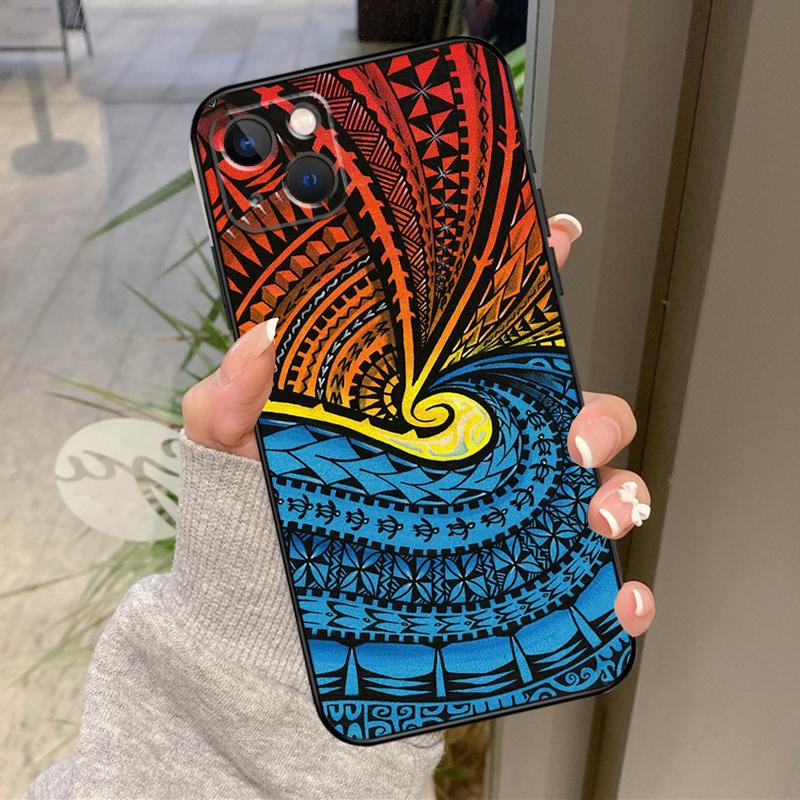 Traditional Hawaiian Island Pattern Case For iPhone 17 Pro Max 16 15 13 12 11 14 Pro Max Plus 13 12 Mini 16e 17 Air Back Cover