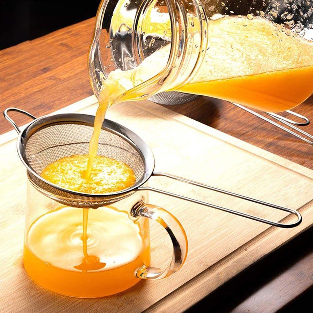 3pcs Stainless Steel Wire Fine Mesh Oil Strainers Flour Colander Sieve Sifter Filter Baking Kitchen Accessories