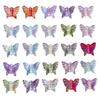 50-Pack Acrylic Colored Transparent Butterfly Beads for DIY Phone Chains