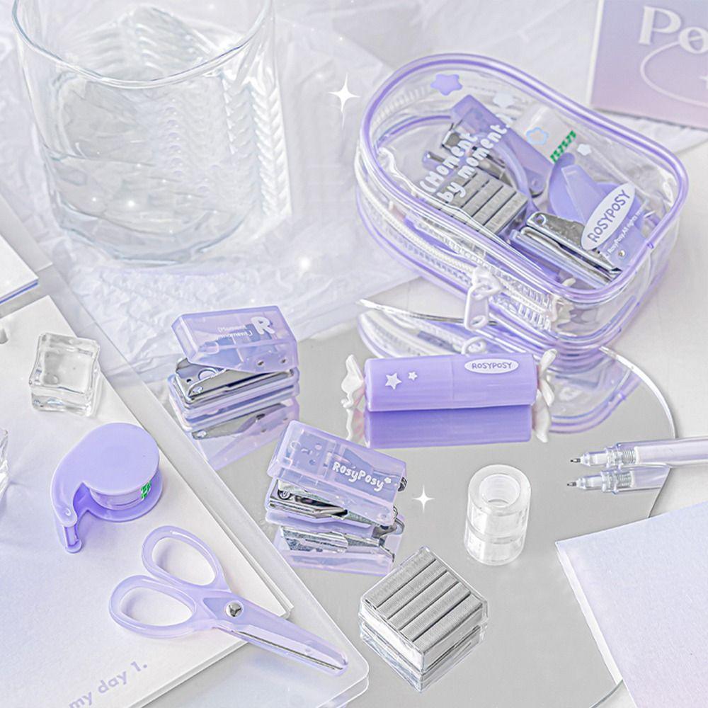 INS Scrapbook Tools Set Portable Punch Machine Kit Korean Mini Punch Stapler Kit Student