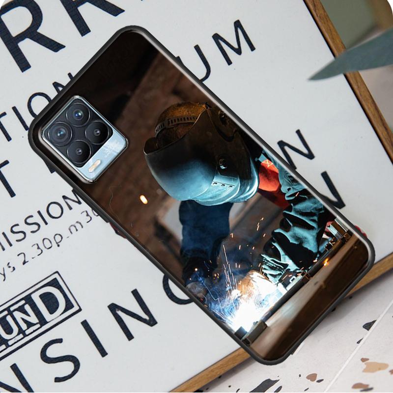 Чехол для сварщика для Realme C21 C11 C15 GT Neo2 Master 8 Pro 8i OnePlus 9 Pro 8T 9R Nord2, чехол