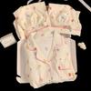 Summer Three-Piece Pajamas Homewear Clouds Cotton Pajamas Girls Short-Sleeved Small Strawberry Casual Pajamas Homewear