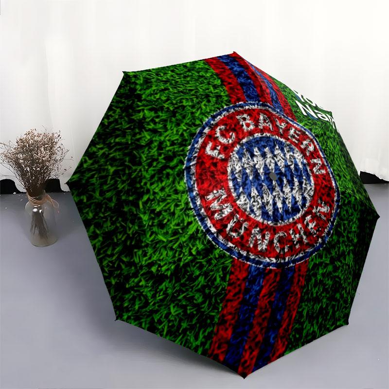 1 шт. Автоматический складной зонт - FC Bayern München, узор с индивидуальным именем, портативная и складная конструкция с 8 спицами, рождественские и новогодние подарки
