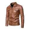 Men Motorcycle Jacket Man Autumn Winter Men Soft Faux Leather Biker Jackets Male Black PU Waterproof Bomber Coat