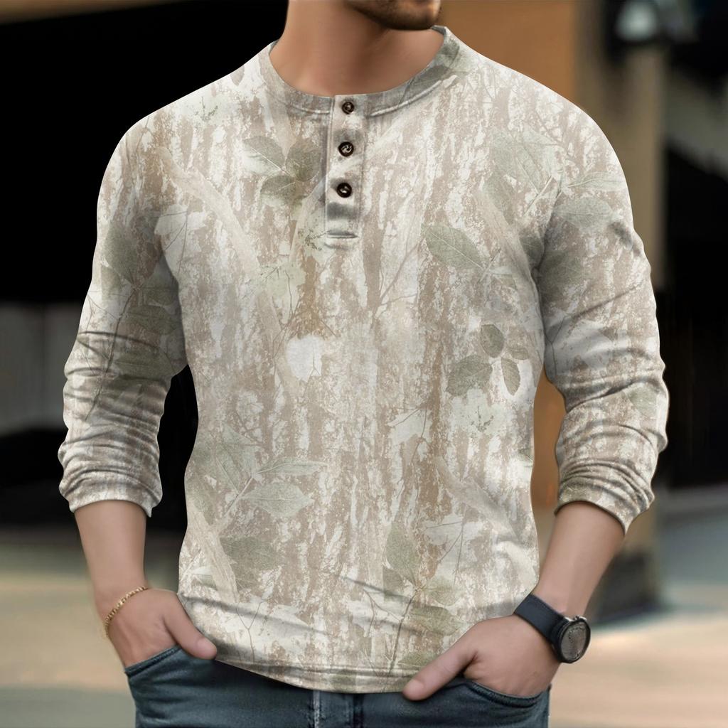 Мужская уличная винтажная модная спортивная футболка с v-образным вырезом и длинным рукавом