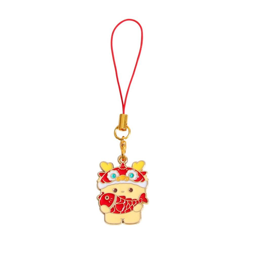 Zodiac Dragon Year Phone Charm Chinese Dragon Phone Lanyard  Festival Decoration