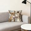Laughing Donkeys Throw Pillow Cute Donkey Square Cushion with Removable Cover Farmhouse Decorative Cushion for Home Couch Sofa Bed Patio Car Decor