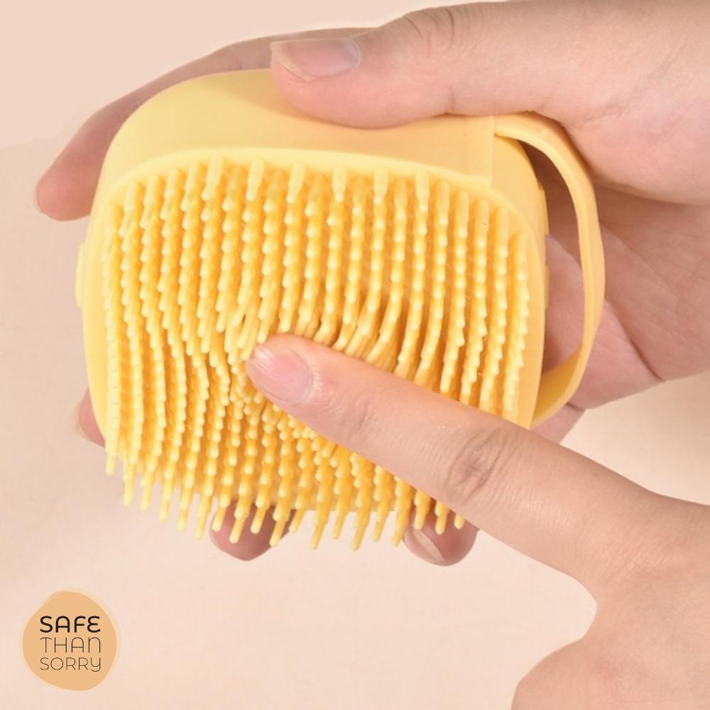 Delicate hair brush for children for cradle cap, combing, massage Delicate hair brush for children for cradle cap, combing, massage (blue))