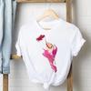 Tee Shirt Lady Love Heart Eye Lashes Clothes Female T Women Top Short Sleeve Casual Fashion Tshirt Summer Graphic T-shirts