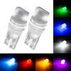 2Pcs Car T10 W5W LED Turning Side Lamp Sign Light WY5W 2835 3SMD Car Wedge Parking Bulb License Plate Light
