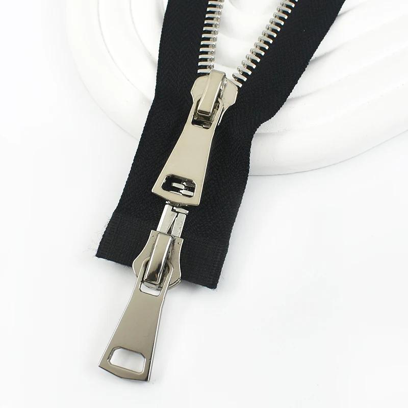 Meetee 70/80/90/100 см 8# Металлические Молнии Распорная Двусторонняя Молния Одежда Сумки Авто-Замок Молнии Ремонт DIY Швейные Аксессуары