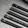5 пар семейных палочек для повседневного использования, набор палочек для еды в китайском стиле, роскошные черные палочки для еды из сплава, нескользящие палочки для еды, бытовые столовые приборы