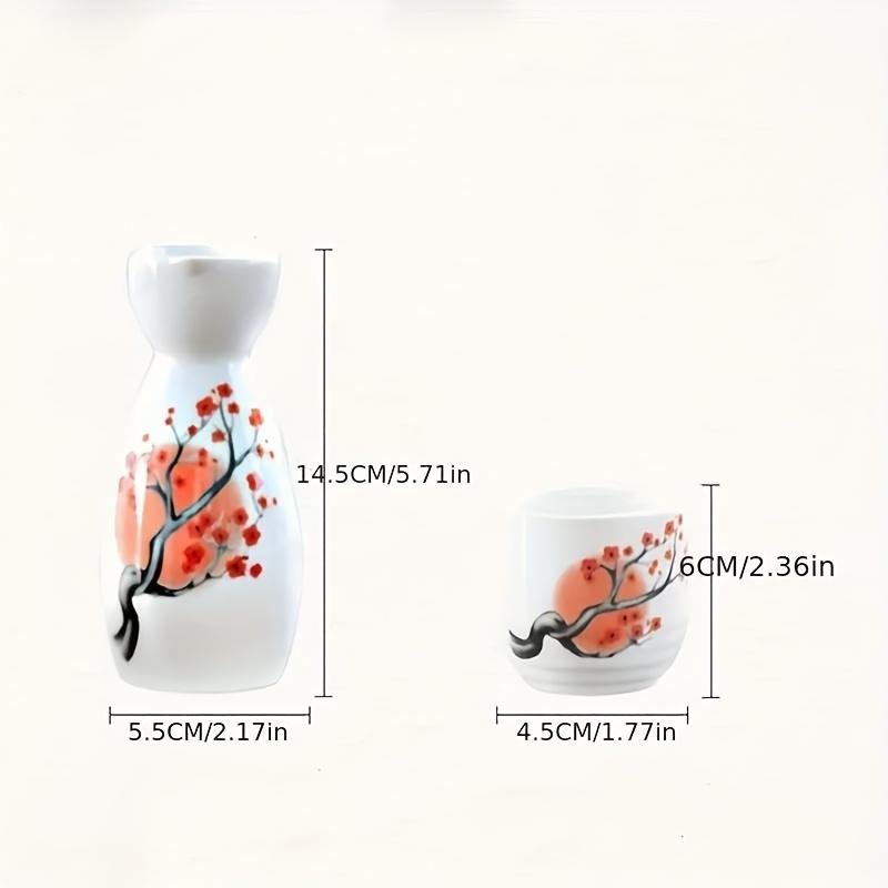 5 шт., бутылка вина в японском стиле, набор бокалов для вина, винный набор, горячее вино или ледяное вино, подходит для любителей вина, подарочный набор для ресторана