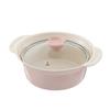 [Tabletop Pot/Wok/Induction Compatible] Pink, 23.7 X 20 X 10.6 Cm, IHFT-16PI, Lightweight, Non-Overflow Tabletop Pot, 16cm