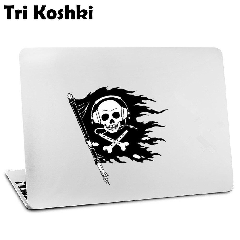 Tri Koshki KCS517 череп пиратский флаг автомобильная наклейка ПВХ наклейки мотоциклетная наклейка на автомобиль грузовик бампер ноутбук холодильник стена