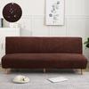 1Pc S/M/L Size Water Resistant Leaf Texture Jacquard Stretch Armless Sofa Bed Cover Spandex Non Slip Soft Couch Slipcover