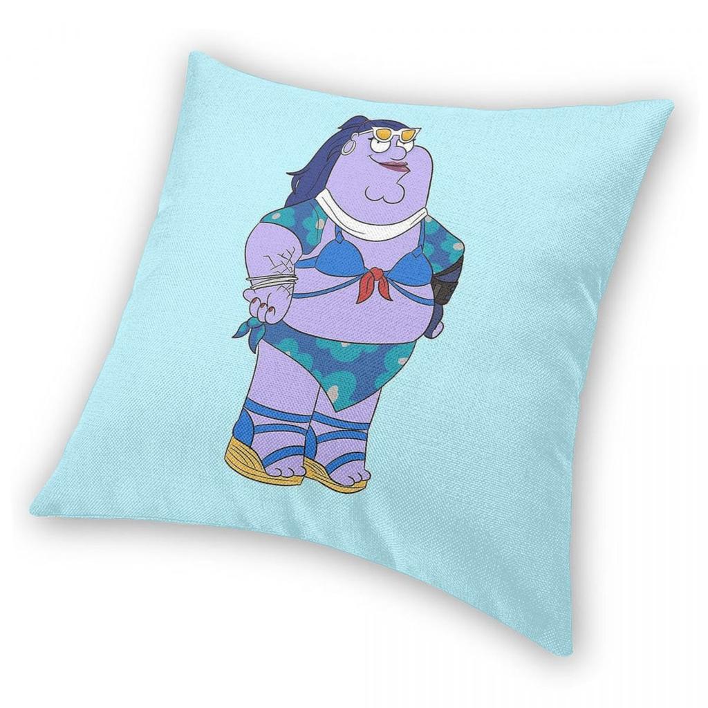 Peter Griffin Square Pillowcase Polyester Linen Velvet Creative Zip Decor Car Cushion Case