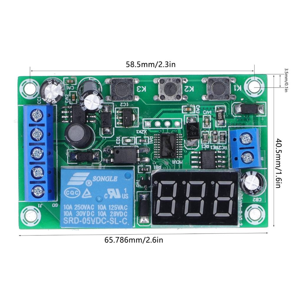 DC Current Detection Module Relay Switch Sensor Digital Display Motor Controller 12V