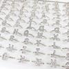 10Pcs Letter Ring Women Classic    Ring For Girl Party Jewelry Gift