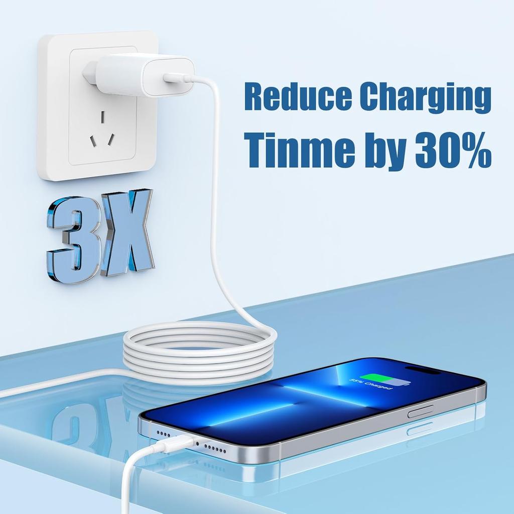 20 Вт PD USB-C быстрое зарядное устройство для iPhone 11 12 13 14 15 16 Pro Max XR XS Samsung EU Plug быстрое зарядное устройство с розничной коробкой