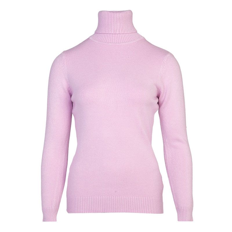 BELLE FEMME Women's Wool and Cashmere Turtleneck Sweater
