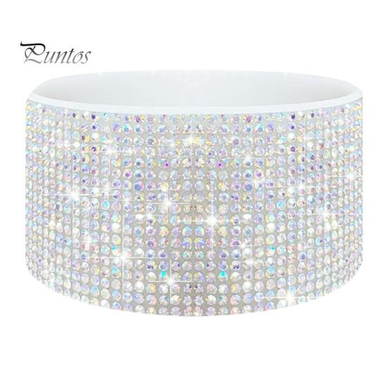 Силиконовый чехол со стразами для стакана 40 унций, блестящий чехол для бутылки с водой, нижний рукав, противоскользящий, игристый, аксессуары для стакана