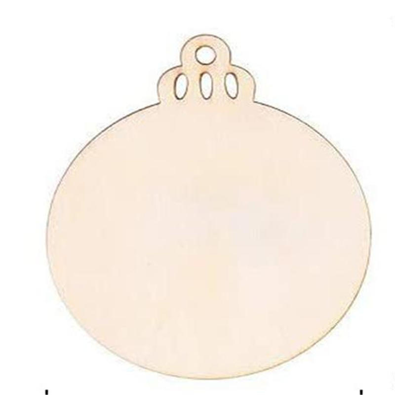 Необработанные круглые деревянные спилы с отверстиями Рождественские DIY проекты для праздничных украшений, Натуральные деревянные украшения для подвешивания на елку