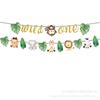 Forest Animal Themed Party Supplies Birthday Decorations Arrangement Props Paper Plates Paper Cups Paper Tissue Banners Tablecloths