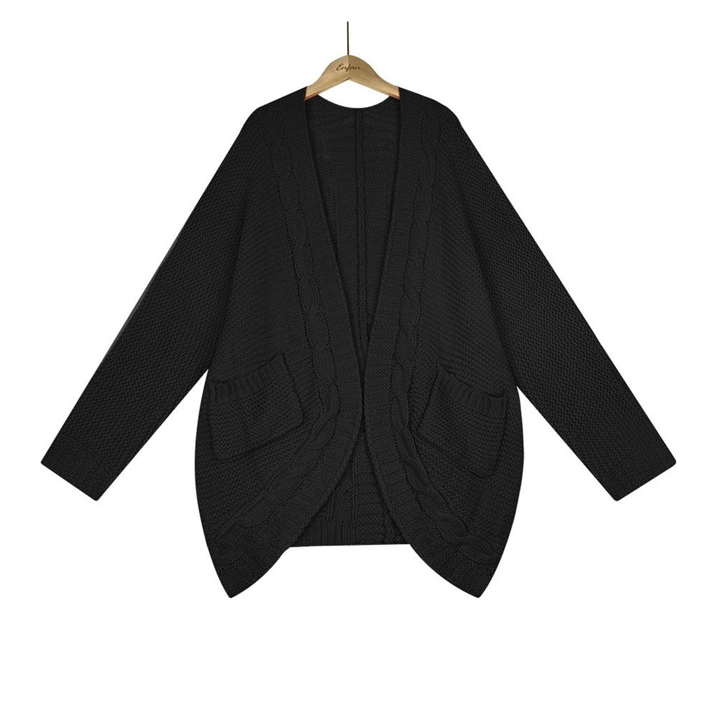 Women's Knit Cardigans Loose Slouchy Oversized Wrap Chunky Pocket Sweaters Coat