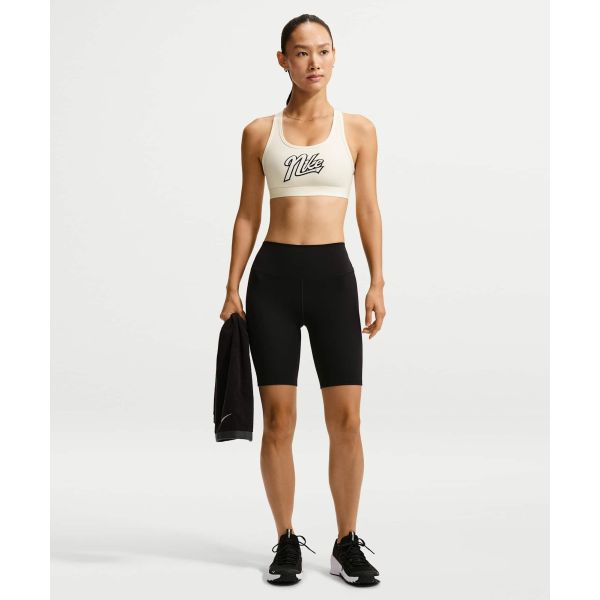 Nike Спортивный бюстгальтер с логотипом Swoosh, на спине-борцовка, пуловер, женское нижнее белье IV4975-133