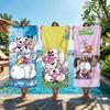 Cartoon D-Diddl Rat Towel Beach Towel Oversized Quick Dry Towel Absorbent Soft Swim Beach Towels for Men Women