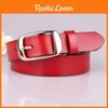 Ladies Genuine Leather Pant Belt With Adjustable Pin Closure For Office And Everyday Use