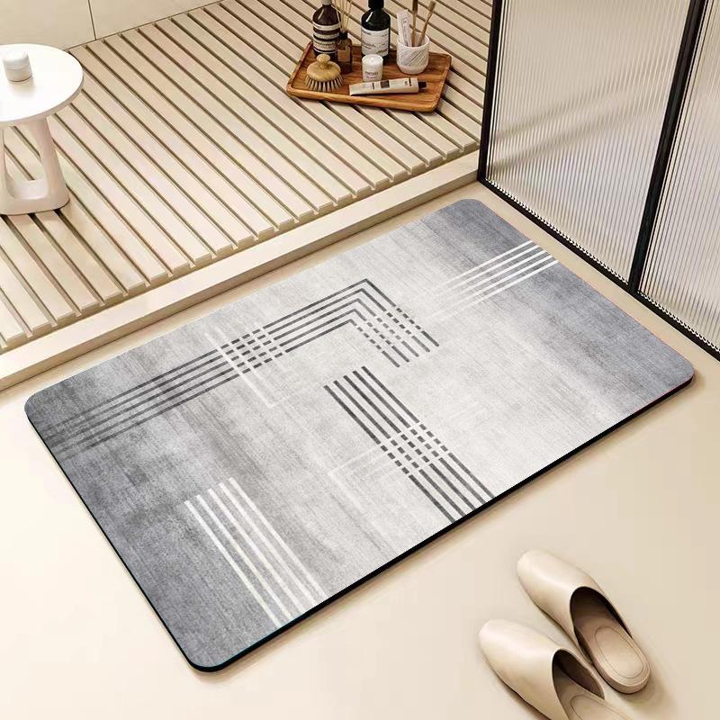 Nordic Simple Diatom Mud Напольный коврик для туалета, ванной комнаты, противоскользящий коврик, впитывающий коврик для двери ванной комнаты