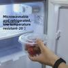 Круглая одноразовая пластиковая миска с крышкой для сохранения свежести