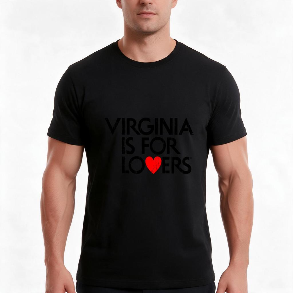 Virginia Is For Lovers Tshirt Summer Casual Cotton Tee Oversized Streetwear Tops Vintage Graphic Print Unisex Unisex Unisex